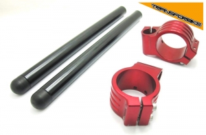 KAWASAKI NINJA 300 R 2013-2017 Demi Guidon 50 mm PROMO DG PROMO 50 MM ROUGE TUBE NOIR KAWASAKI NINJA 300 R 2013-2017 Demi Guidon 50 mm PROMO DG PROMO 50 MM ROUGE TUBE NOIR