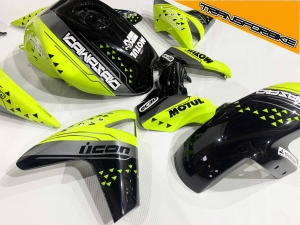 KAWASAKI ER6N 2005-2008 KIT ER6 YELOWFLUO ER6BART FLUOYELLOW KAWASAKI ER6N 2005-2008 KIT ER6 YELOWFLUO ER6BART FLUOYELLOW