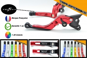 KAWASAKI ZX6R 2009-2012 Leviers FlipUp FRouGe Noir 